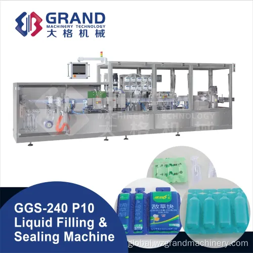 Plastic Ampoule Liquid Filling Sealing Machine Filling Sealing Packing packaging Machine Ggs-240 P10 Manufactory